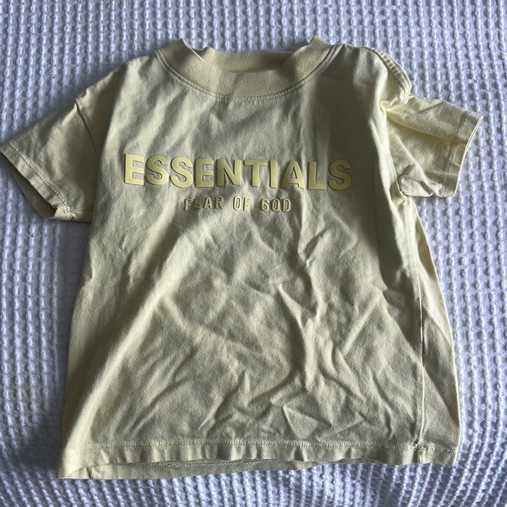 Essentials Kids Light Yellow Tee